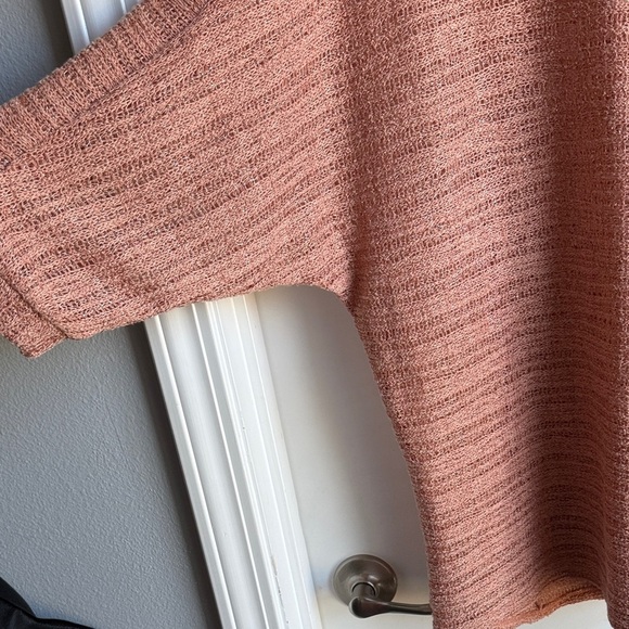 Daytrip from Buckle Rust Colored S/S Open Knit Top, Size XL - Picture 9 of 9